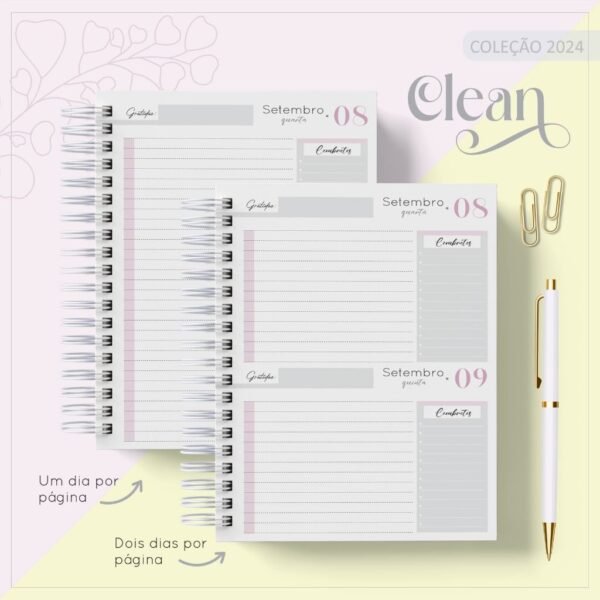 Combo Agendas Clean - Coleção 2024 (LC) - Imagem 8