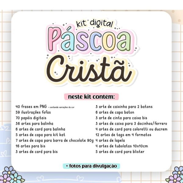 Kit Digital + Mimos Páscoa Cristã 2023 - Imagem 4