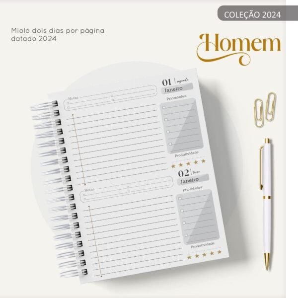 Combo Agendas Masculinas - Coleção 2024 (LC) - Imagem 4