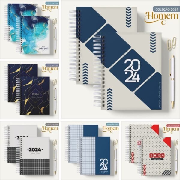 Combo Agendas Masculinas - Coleção 2024 (LC) - Imagem 1