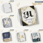 Combo Agendas Masculinas Alfabeto - Coleção 2024 (LC)