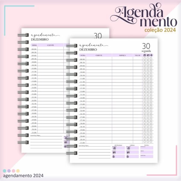 Combo Agendamentos 2024 - C/Hora e S/Hora (Lina) - Imagem 16