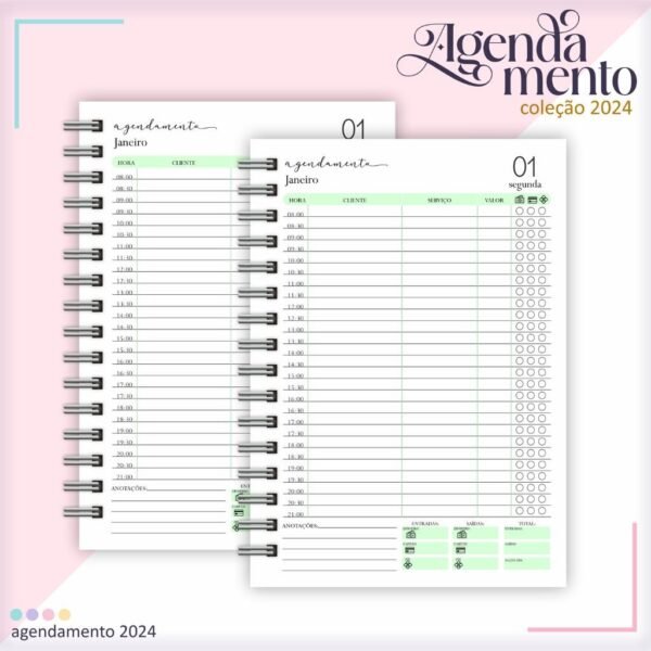 Combo Agendamentos 2024 - C/Hora e S/Hora (Lina) - Imagem 18