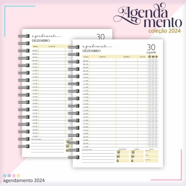 Combo Agendamentos 2024 - C/Hora e S/Hora (Lina) - Imagem 20