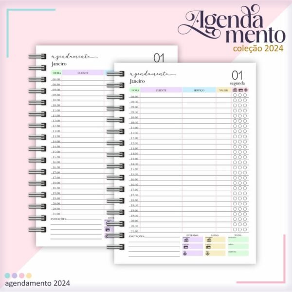 Combo Agendamentos 2024 - C/Hora e S/Hora (Lina) - Imagem 22