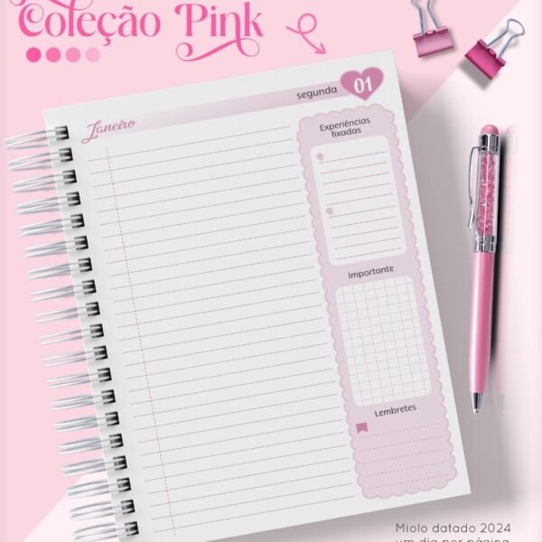 Combo Agendas Pink 2024 - Coleção 2024 (LC) - Imagem 8