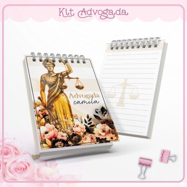 Kit Encadernação Advogada - Imagem 3