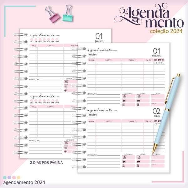 Combo Miolos Agendamentos 2DPP - 2024 | Permanente (Lina) - Imagem 2