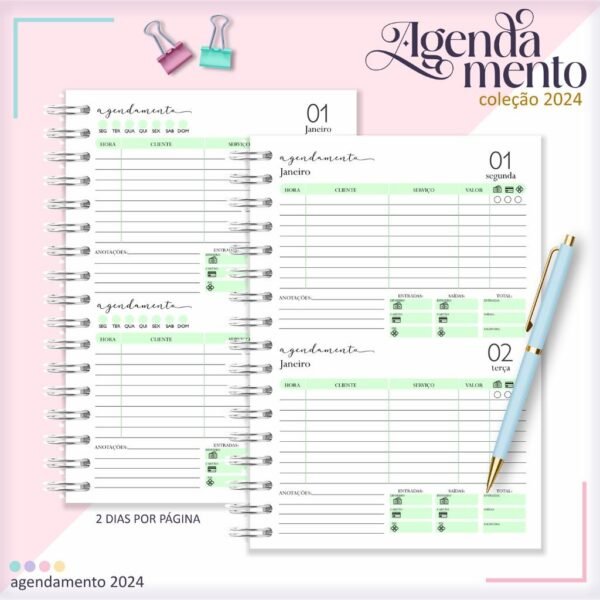 Combo Miolos Agendamentos 2DPP - 2024 | Permanente (Lina) - Imagem 3