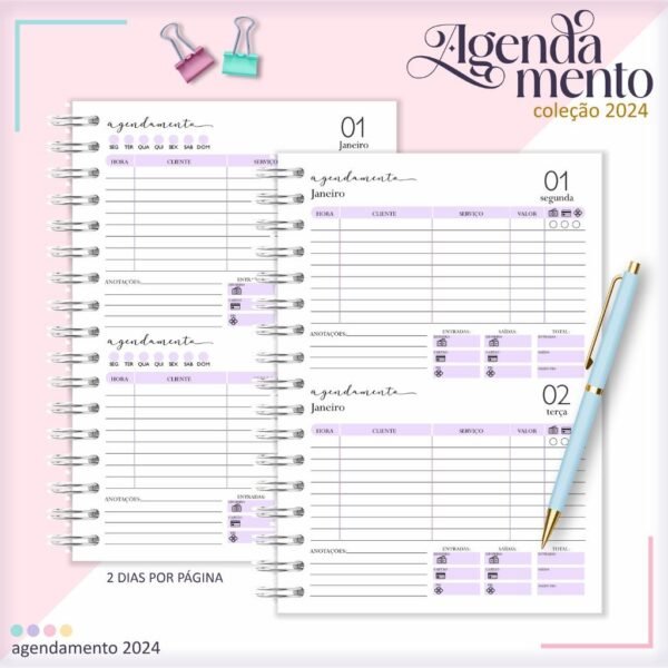 Combo Miolos Agendamentos 2DPP - 2024 | Permanente (Lina) - Imagem 4