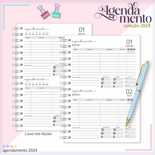 Combo Miolos Agendamentos 2DPP - 2024 | Permanente (Lina) - Imagem 5