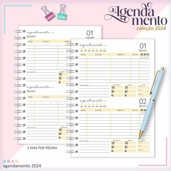 Combo Miolos Agendamentos 2DPP - 2024 | Permanente (Lina) - Imagem 7