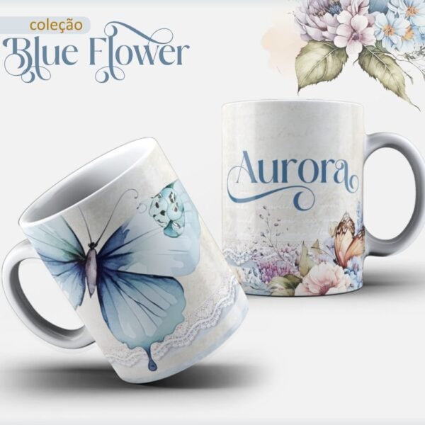 Combo Cadernos - Blue Flower - 4 Modelos (Lina) - Imagem 4