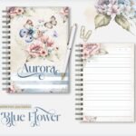 Combo Cadernos - Blue Flower - 4 Modelos (Lina) - Imagem 5