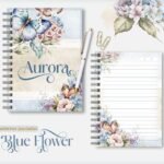Combo Cadernos - Blue Flower - 4 Modelos (Lina) - Imagem 7