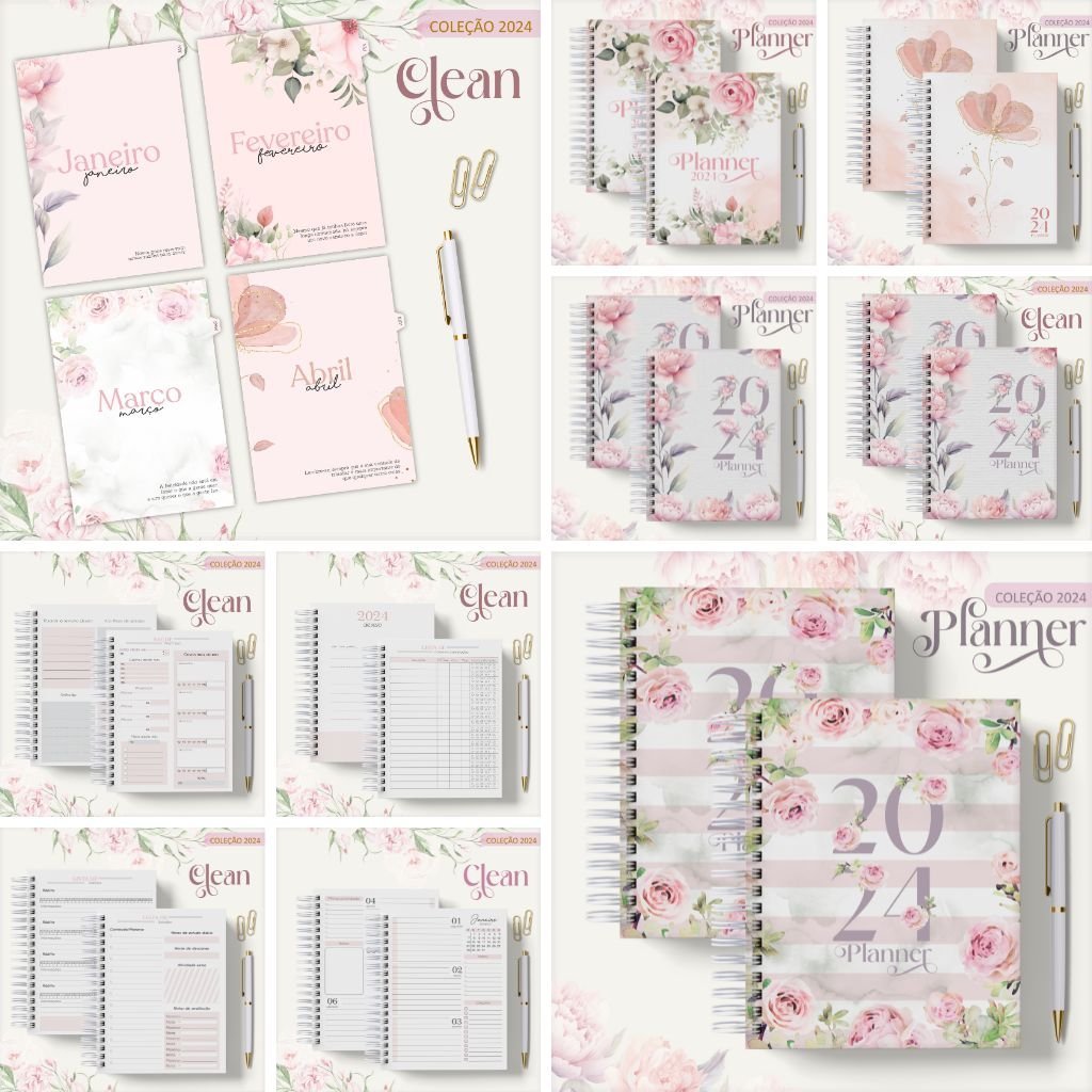 Lina-Planner-Clean-2024 Combo Planners Clean 2024 (Lina) - Imagem 1