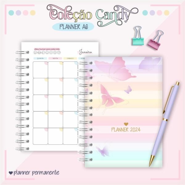 Combo Planners Candy - A6 2024 (Lina) - Imagem 27