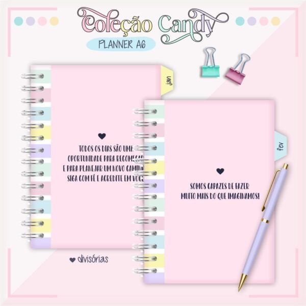 Combo Planners Candy - A6 2024 (Lina) - Imagem 3
