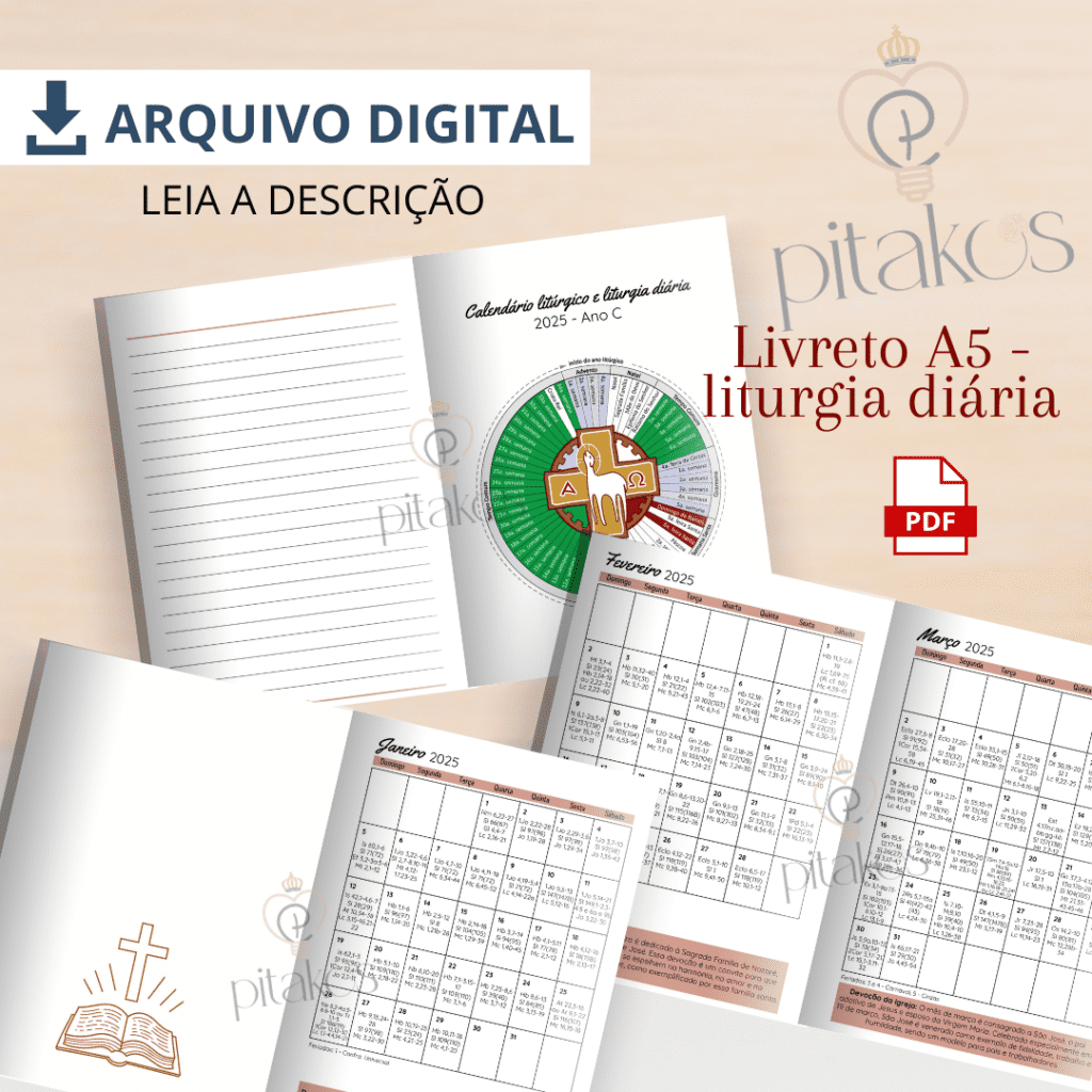 Livreto-miolo Livreto Liturgua Diária Ano C - 2025 (Pitakos) - Imagem 1