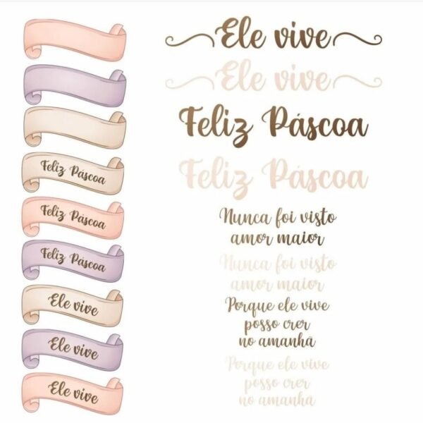 Kit Digital - Feliz Páscoa Jesus - Imagem 6