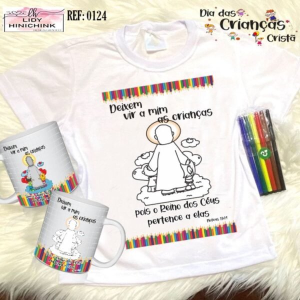 Estampas Body e Camisa Infantil Jesus - Imagem 10