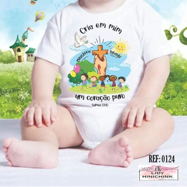 Estampas Body e Camisa Infantil Jesus - Imagem 3