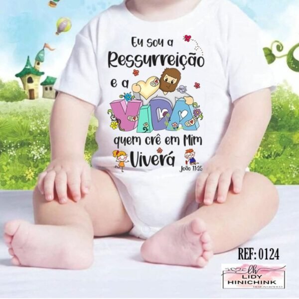 Estampas Body e Camisa Infantil Jesus - Imagem 4