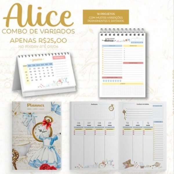 Combo Variados 2024 | Coleção Alice - Imagem 1
