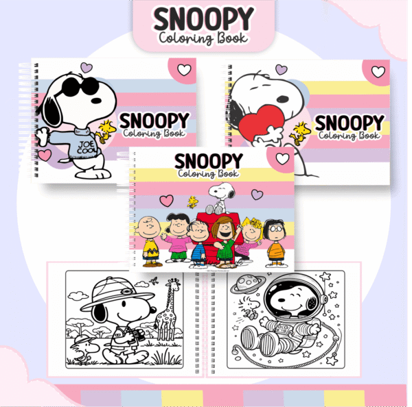 SNOOPY- Livro de Colorir (Pamella Vieira) - Imagem 1