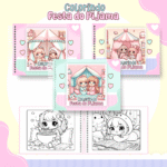 Festa do Pijama - Livro de Colorir (Pamella Vieira)