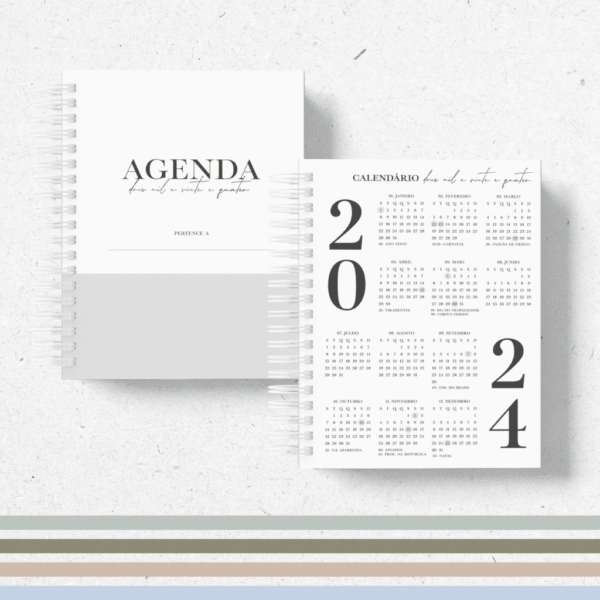 Miolos Agendas Masculina A5 |18x21 - Coleção Masculina 2024 (Papel Amado) - Imagem 1