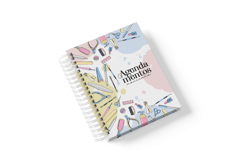 MOCKUP-1A Caderno de Agendamento Manicure Datado 2024 (Rafa) - Imagem 1