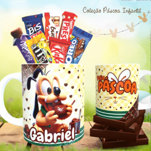 Coleção Páscoa Infantil - Artes para Caneca