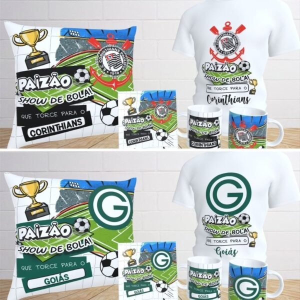 Pack Almofadas | Azulejos | Camisetas | Canecas - Times Paizão - Imagem 13