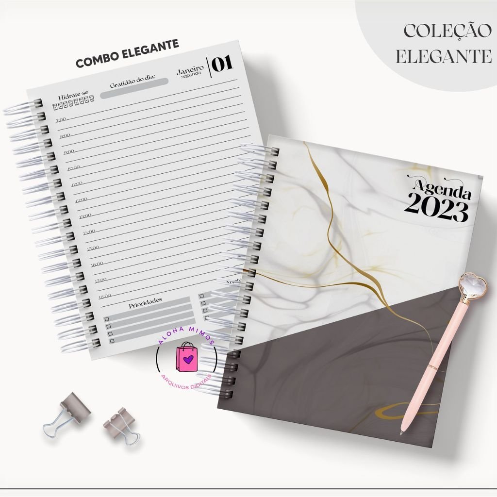 Marmorizado-Lina-2 Agenda Marmorizada 2023 - Imagem 4