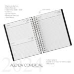 Combo Agenda Comercial 2024 com e sem horários - Imagem 2