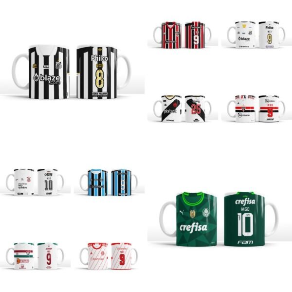 Combo Artes Canecas Clubes Brasileiros 2023 - Imagem 2