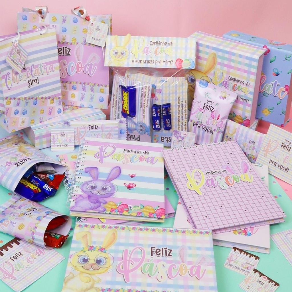 Mimos-Personalizados-Pascoa.jpg Combo Páscoa - Kit Digital | Encadernação | Cartonagem - Imagem 1