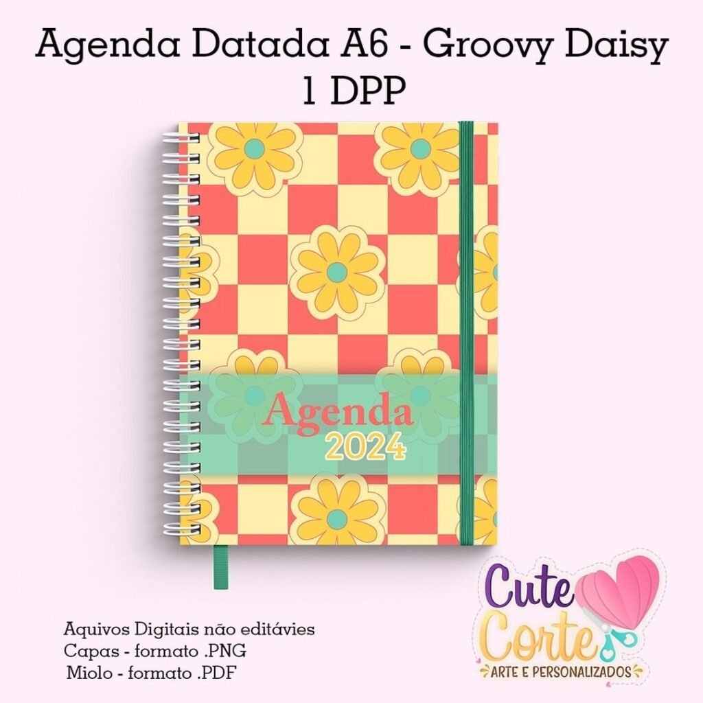 Mini-Agenda-Datada-–-A6-–-2024-–-Groovy-Daisy-5-capas-scaled-1.jpg Mini Agenda Datada A6 – 2024 – Groovy Daisy | 5 capas - Imagem 1