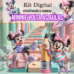 Minnie Volta às Aulas - Kit Digital