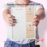 Pack Escolar – Agenda A5 – 15 Capas x 4 miolos - Datados e Permanentes (Cute Corte) - Imagem 2