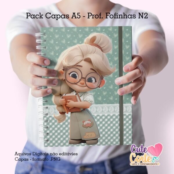 Pack Capas Professoras Fofinhas 2023 - N2 (Cute Corte) - Imagem 7