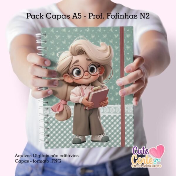 Pack Capas Professoras Fofinhas 2023 - N2 (Cute Corte) - Imagem 6