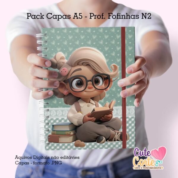 Pack Capas Professoras Fofinhas 2023 - N2 (Cute Corte) - Imagem 2