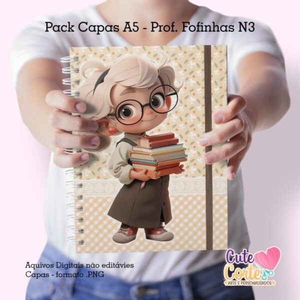 Pack Capas Professoras Fofinhas 2023 - N3 (Cute Corte) - Imagem 5