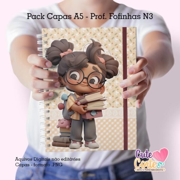 Pack Capas Professoras Fofinhas 2023 - N3 (Cute Corte) - Imagem 4