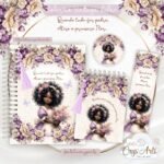 Combo Flor - Encadernação (Crys Arts)