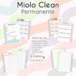 Miolo Clean Permanente - Agenda Não Datada