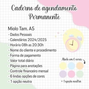 Miolo Caderno de Agendamentos