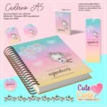 Caderno Pautado A5 + Bloquinho A6 – Agradecer (Cute Corte)
